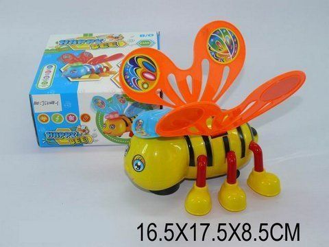Уцінка.  Муз.  іграшка "Щаслива бджілка", батар. , світло, звук, в кор.  16х17х8 / 96-2 / - Не товарний вигляд