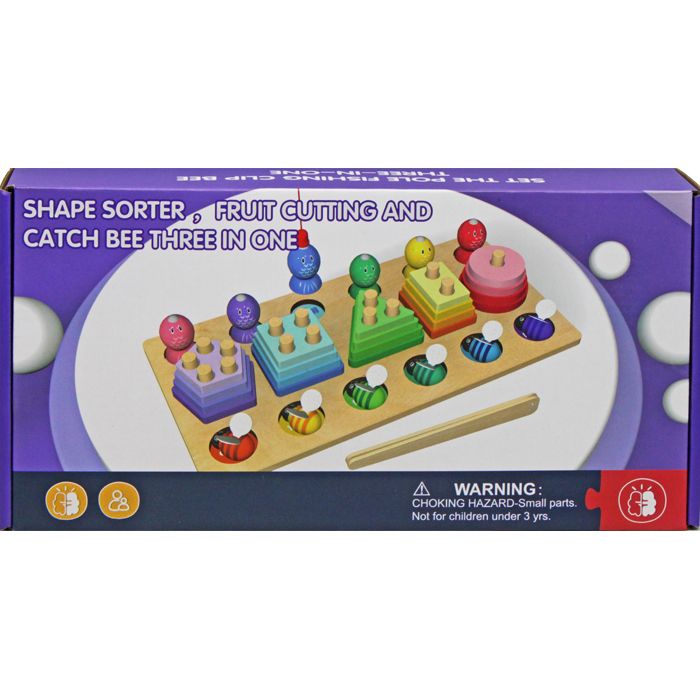 Логічна гра магнітна риболовля, сортер, кольори, у коробці