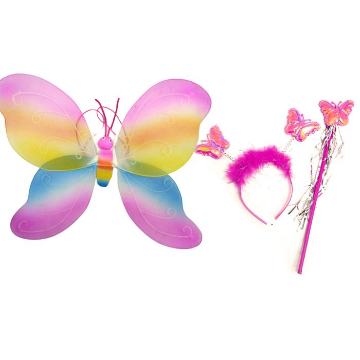 Карнавальний костюм "Райдужна метелик" (рожевий)