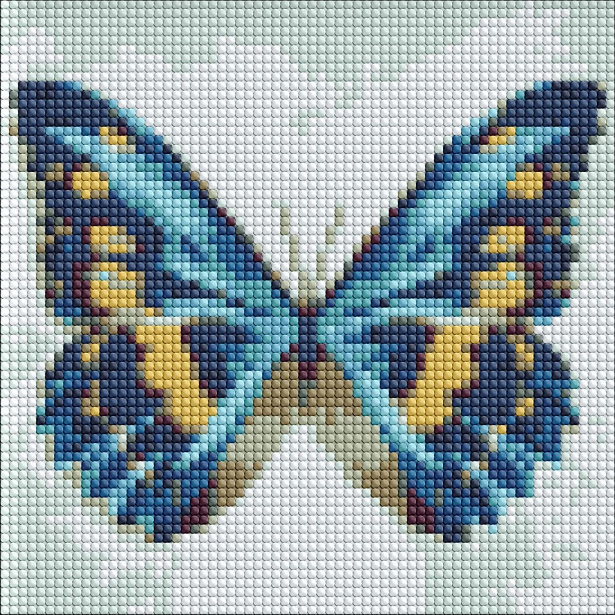 Алмазна мозаїка без підрамника "Метелик" 20х20 см
