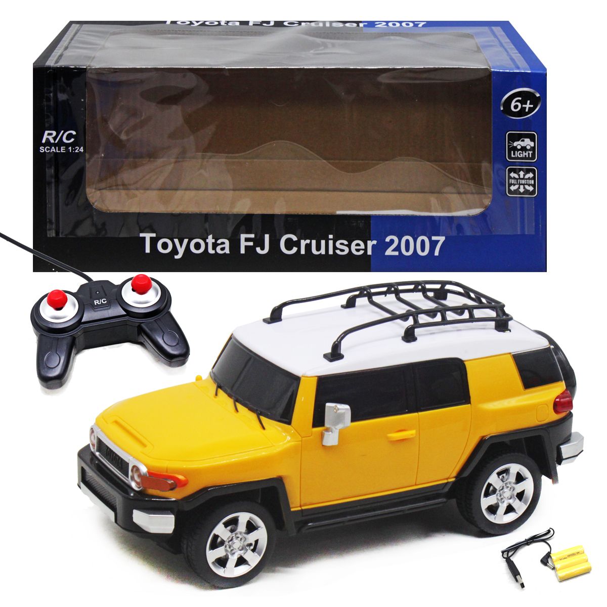 Машинка на радіокеруванні "Toyota FJ Cruiser 2007" (жовта)