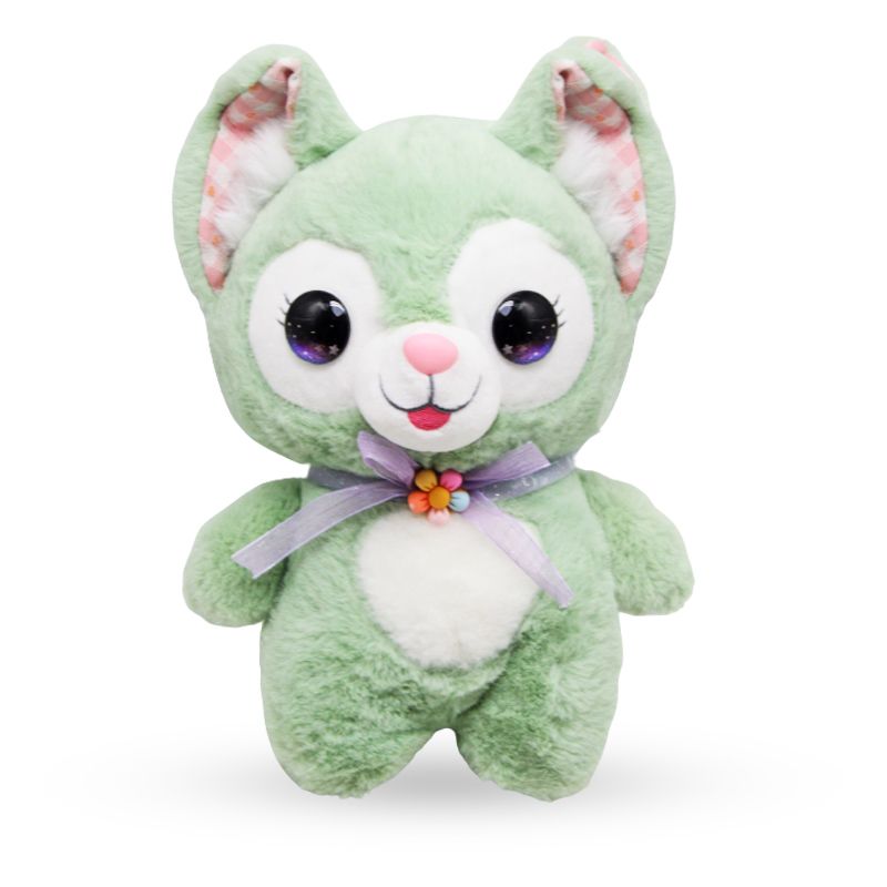 Мʼяка іграшка "Котик" 23 см, зелений