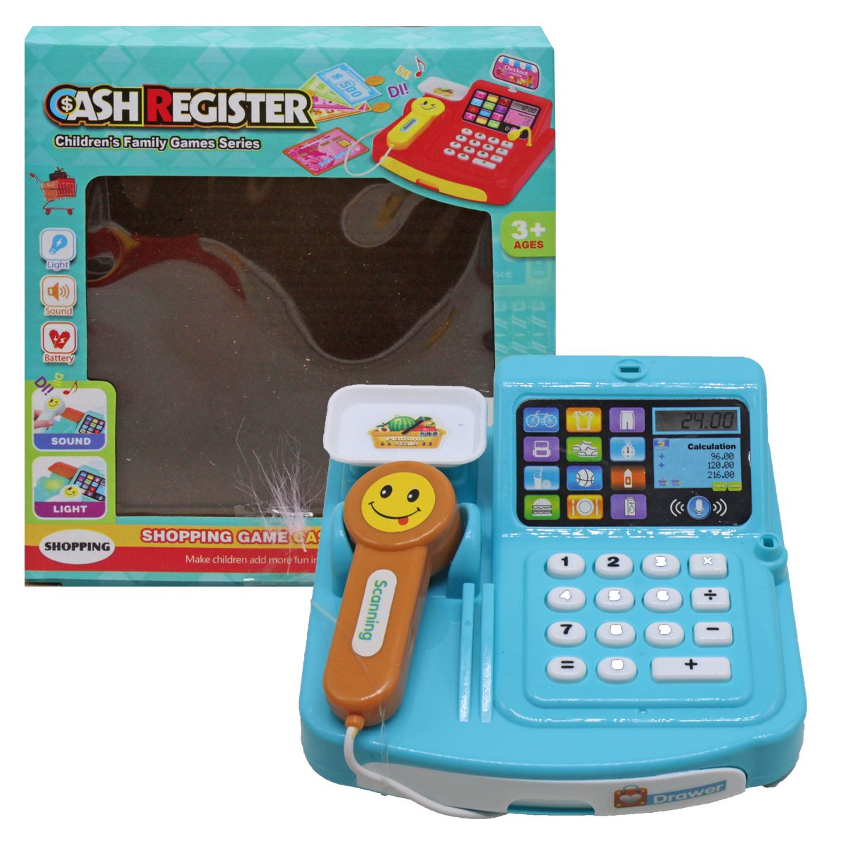 Касовий апарат "Cash Register" (блакитний)
