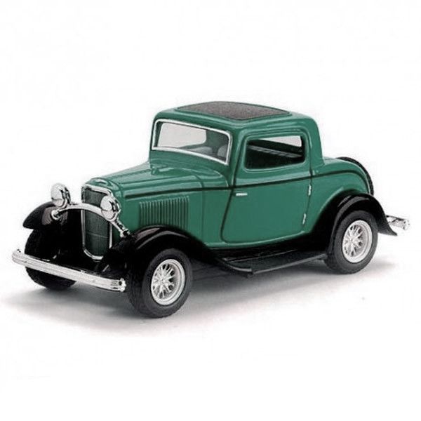 Машинка металева "Ford 3-window coupe 1932", зелений