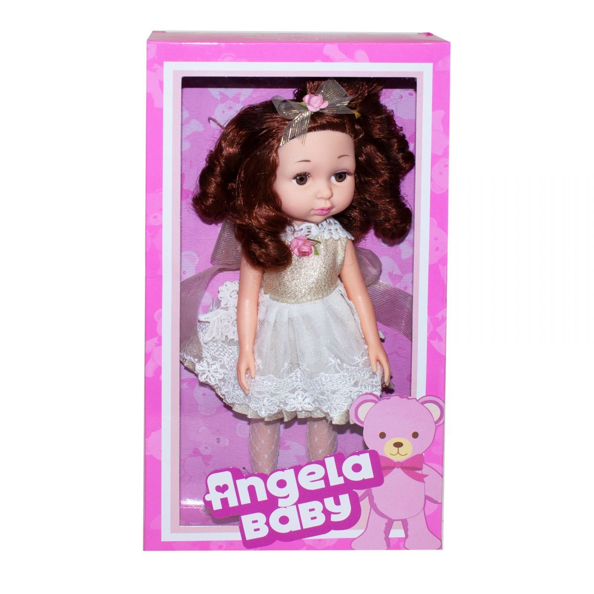 Уцінка.  Лялька "Angela Baby" (в білому) - Пошкоджена упаковка