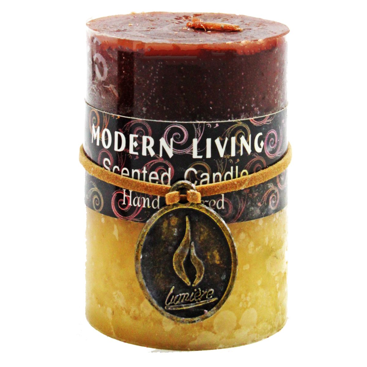 Свечка ароматизированная "Modern living", коричневая