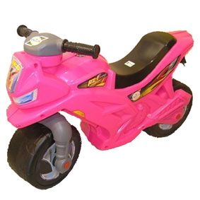 Уцінка.  Мотоцикл 2-х колісний, рожевий - Відсутня упаковка