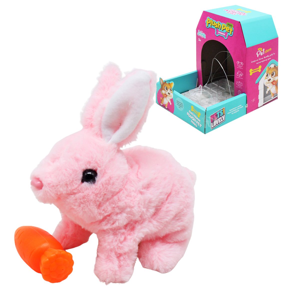 Інтерактивна іграшка "Кролик" (рожевий)