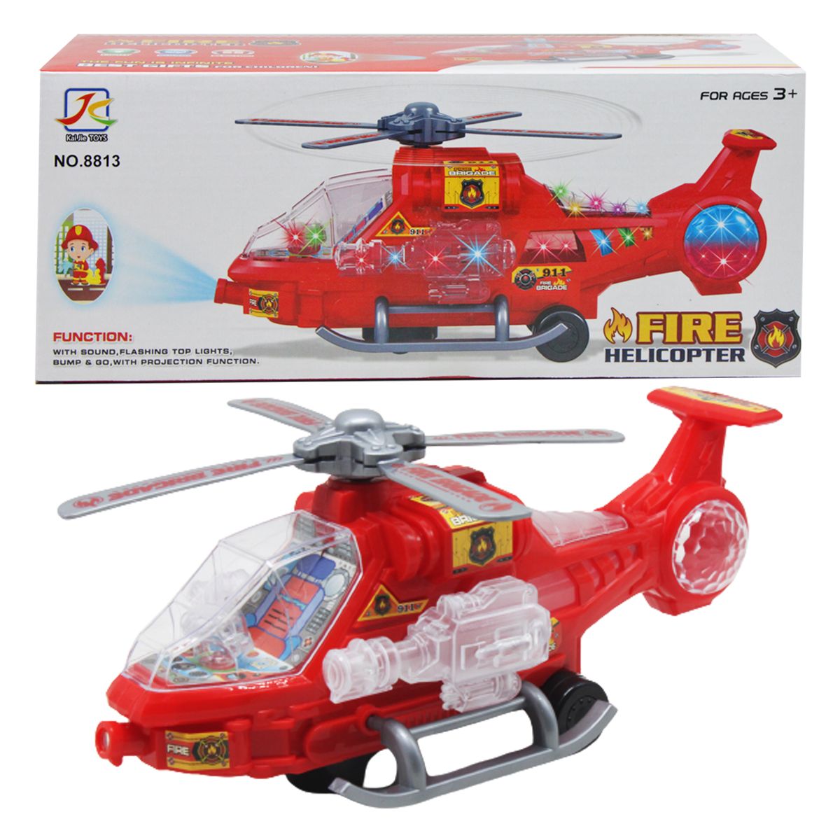 Вертолет интерактивный "Fire Helicopter: Пожарный"