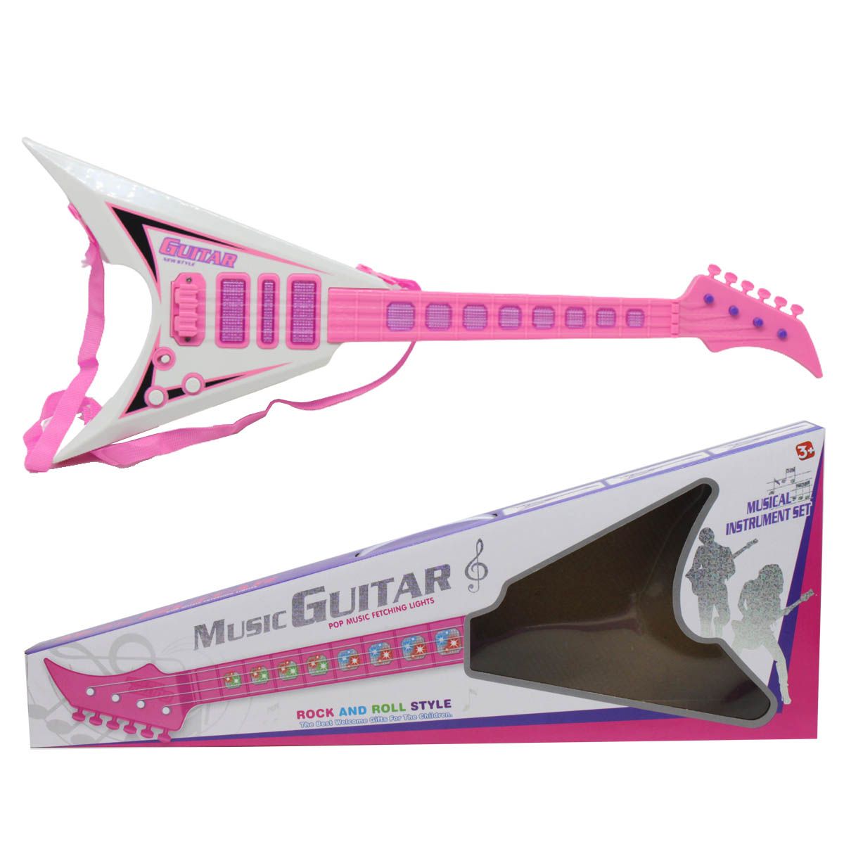 Игрушка музыкальная "Music Guitar", розовая
