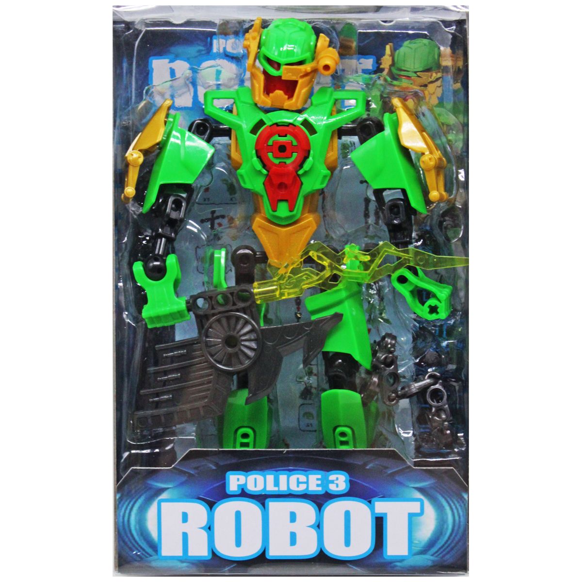 Трансформер "Police 3 Robot", зелений (18 см)