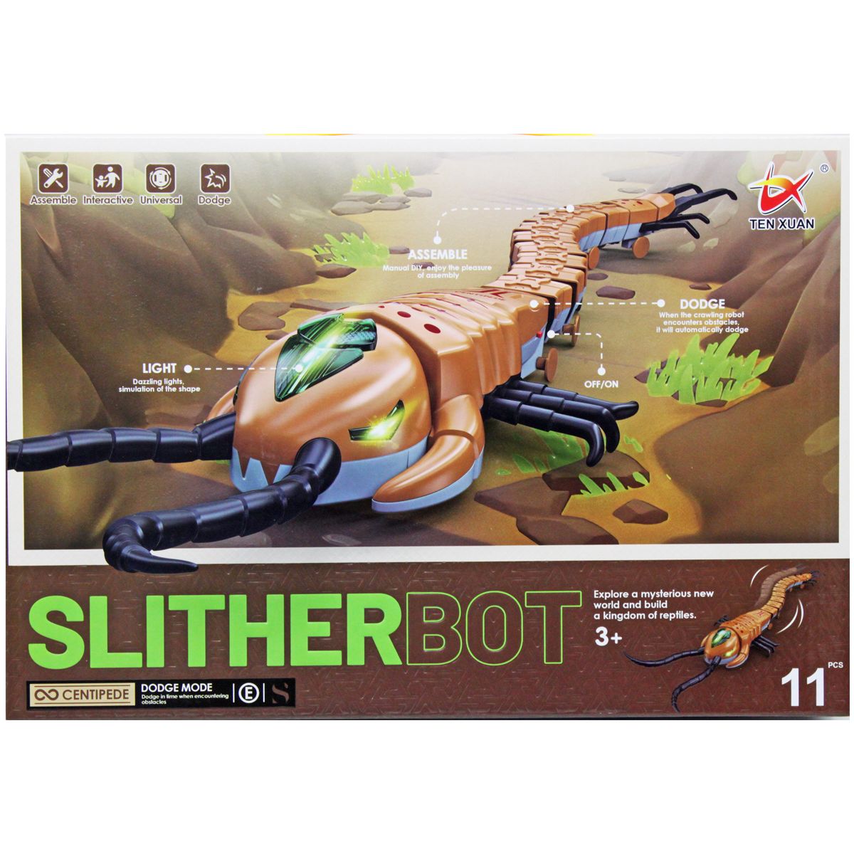 Інтерактивна машинка "SlitherBot: Багатоніжка"