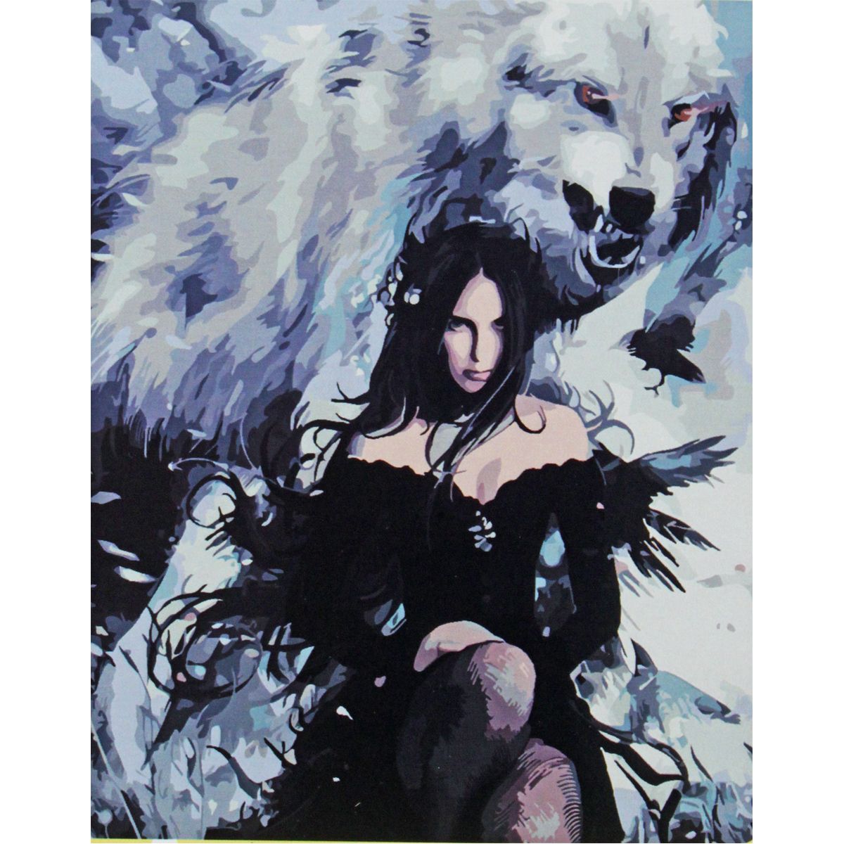 Картина по номерам "Волчицы" 40х50 см