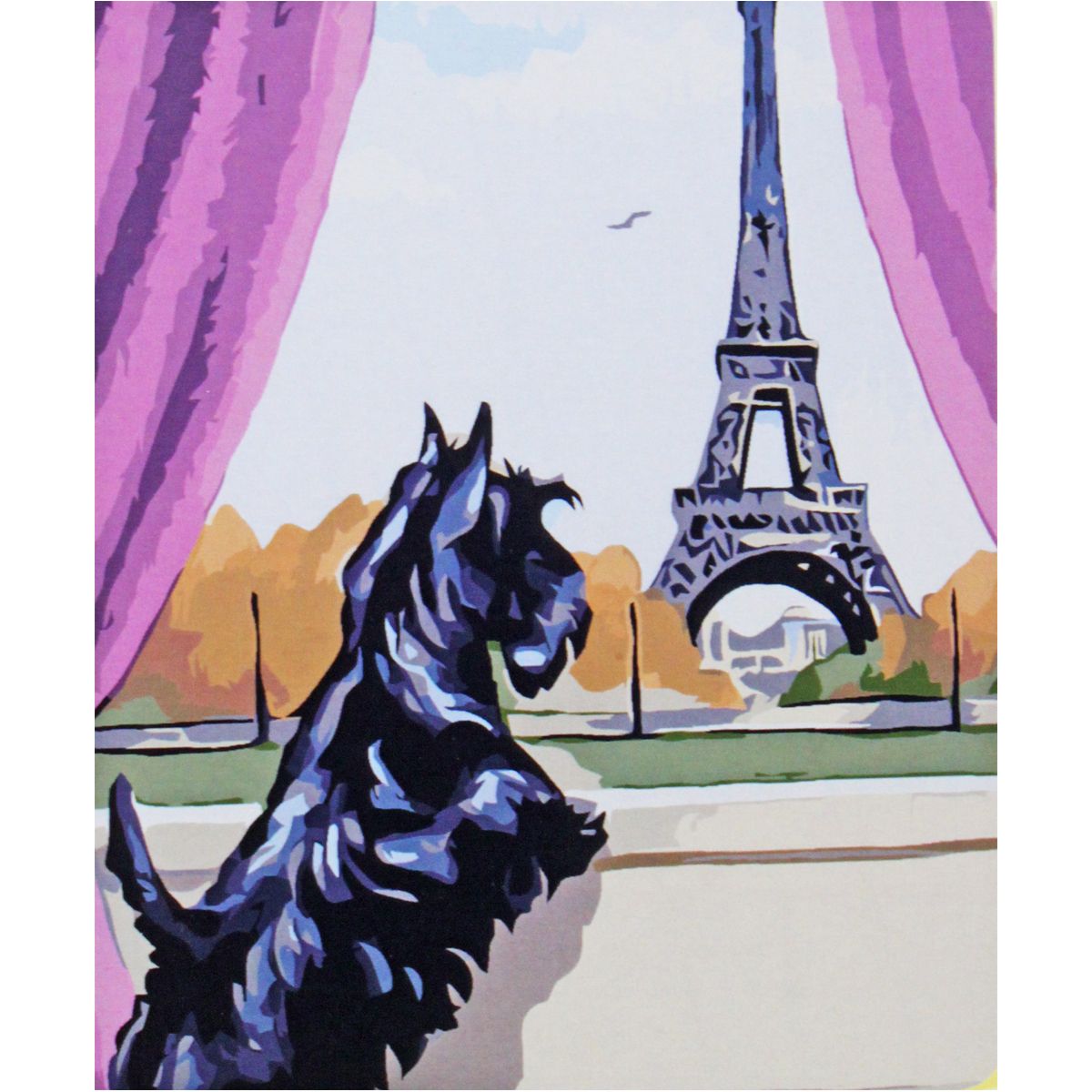 Картина по номерам "Окно в Париж"