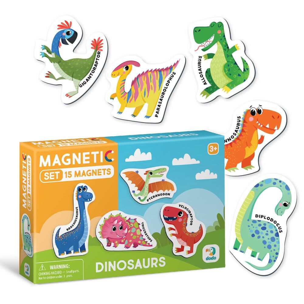 Набір магнітів "Динозаврики" (15 штук)