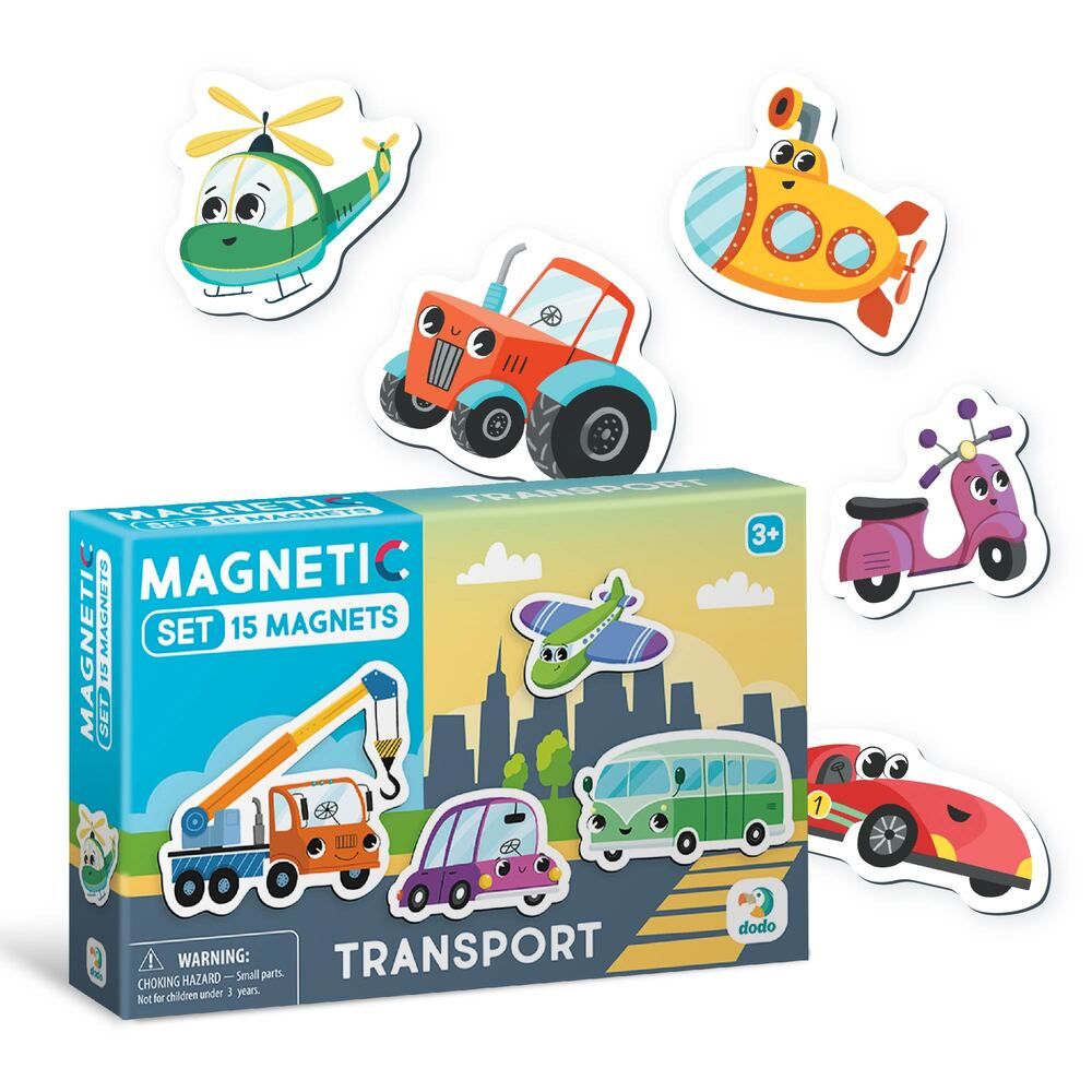 Набір магнітів "Транспорт" (15 штук)