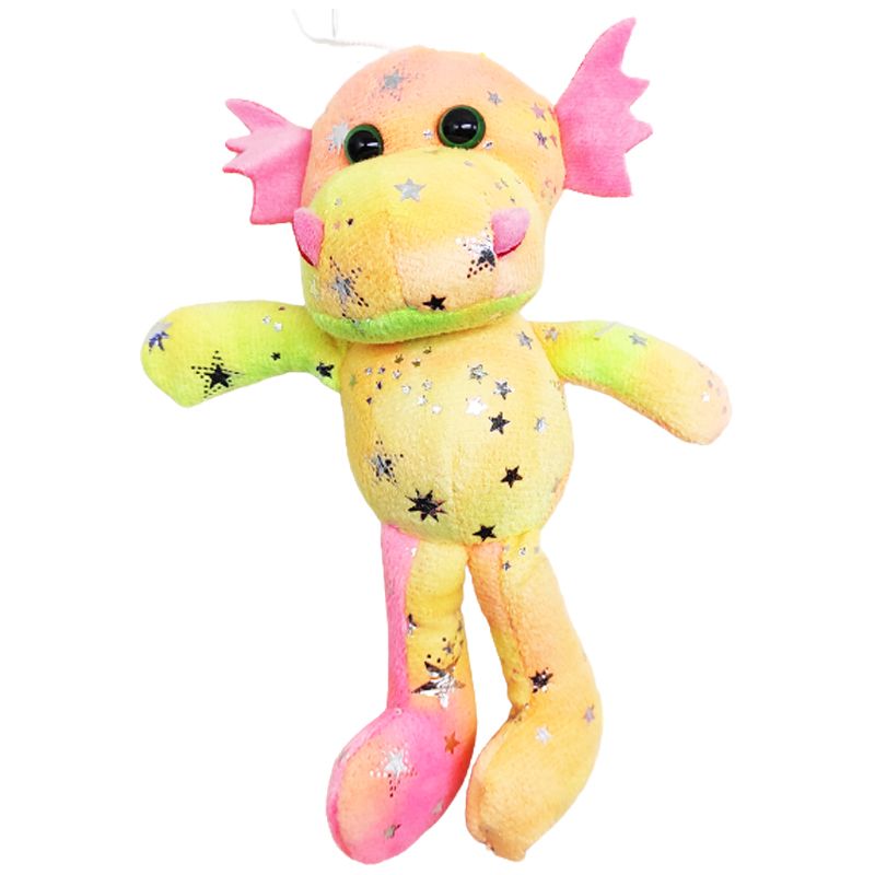 Мягкая игрушка "Дракошка", розово-желтый (16 см)