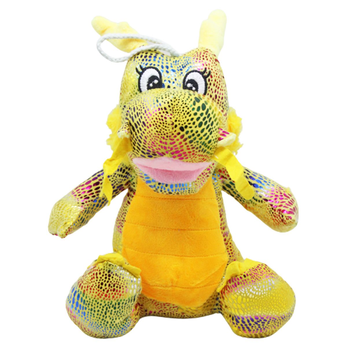 Мʼяка іграшка "Дракон", жовтий (30 см)