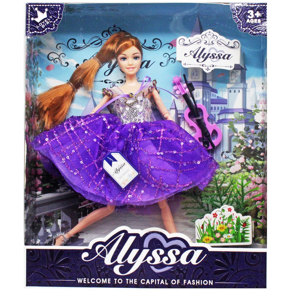 Кукла "Alyssa" со скрипкой (28 см)