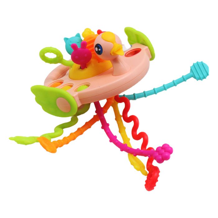 Розвиваюча іграшка "Веселе каченя" (рожеве)