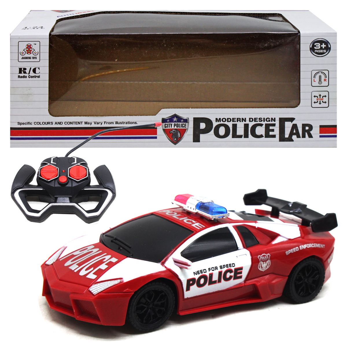 Машинка на радіокеруванні "Lamborghini Police", червона