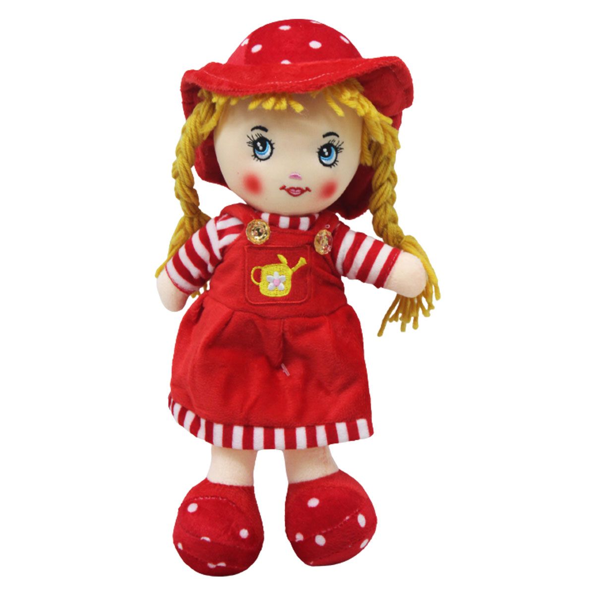 Мʼяка лялька "Маринка" у червоному (32 см)