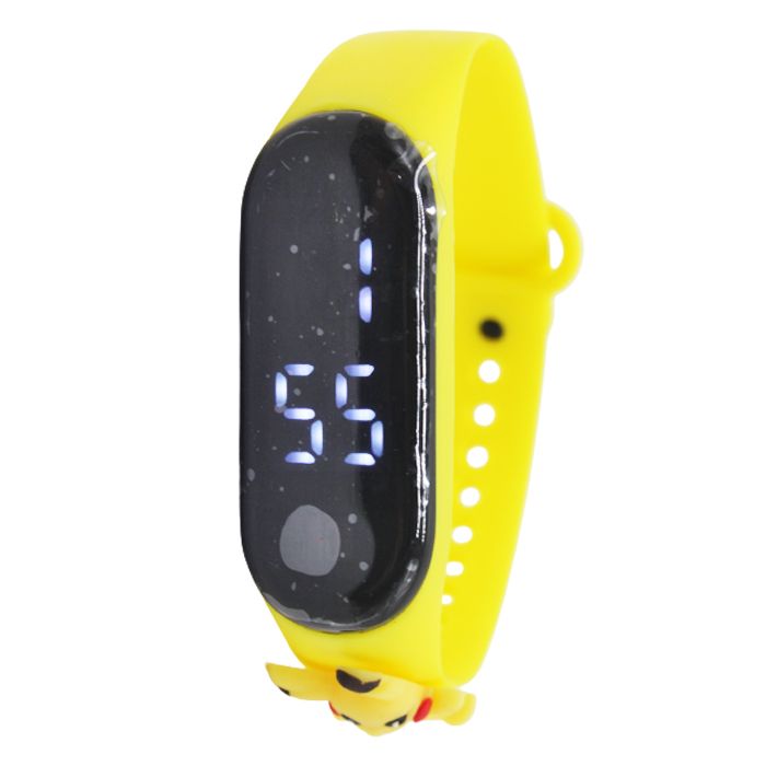 Сенсорний електронний годинник (жовтий)