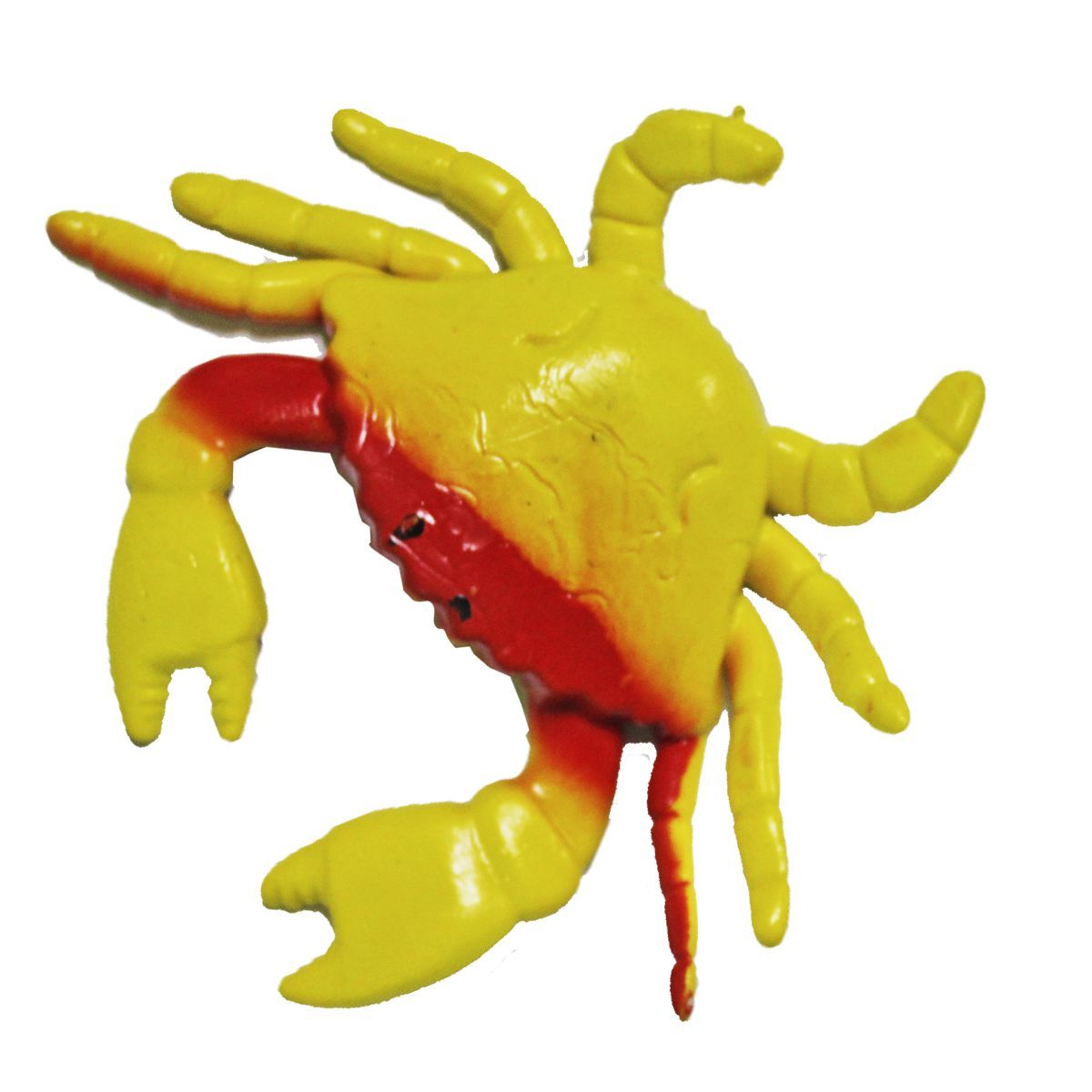 Игрушка-антистресс резиновая "Краб" (желтый)