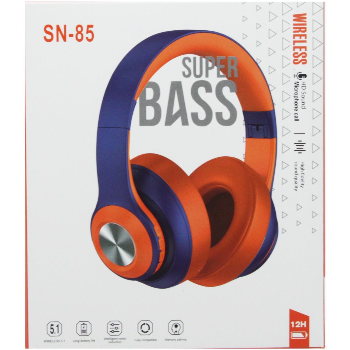 Бездротові навушники "Wir Super Bass" (сині)