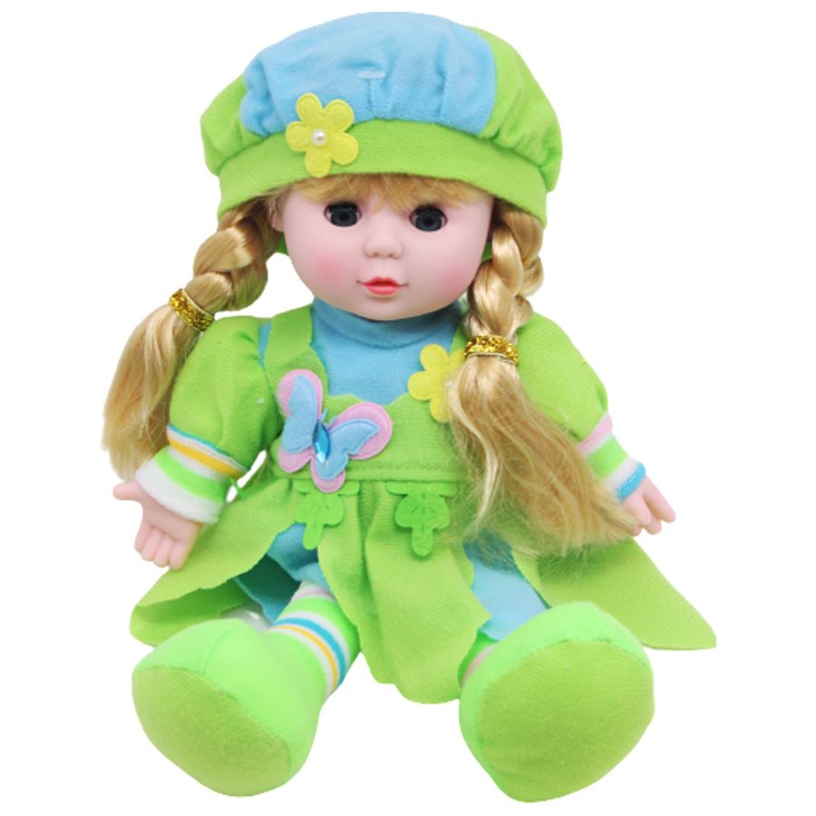 Мʼяка лялька "Lovely doll" (зелена)