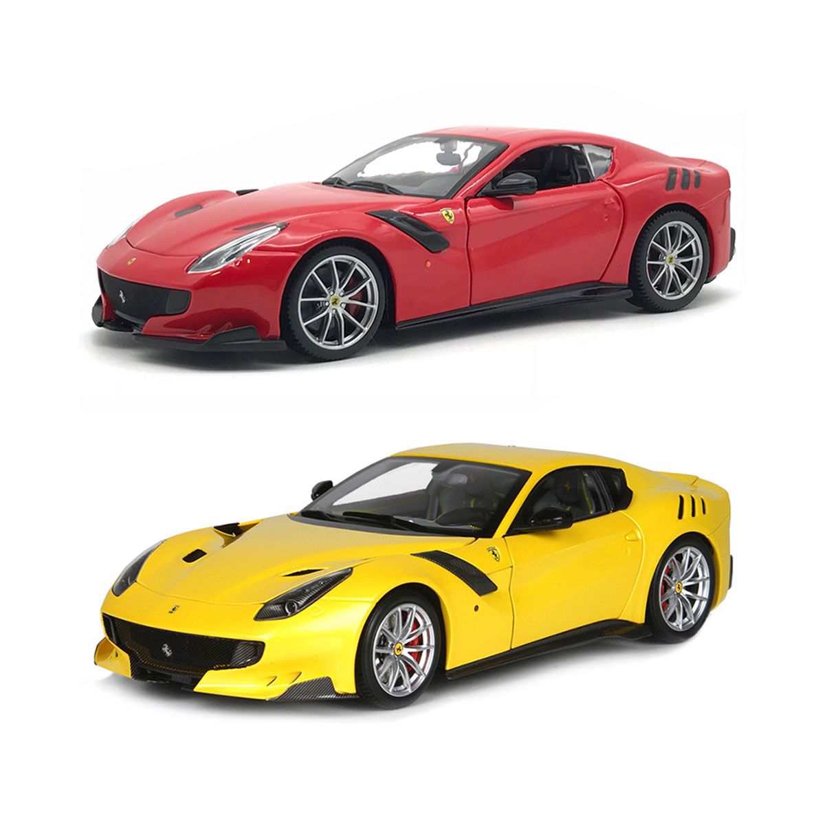 Машинка металева - FERRARI F12TDF (жовтий, червоний, 1:24)