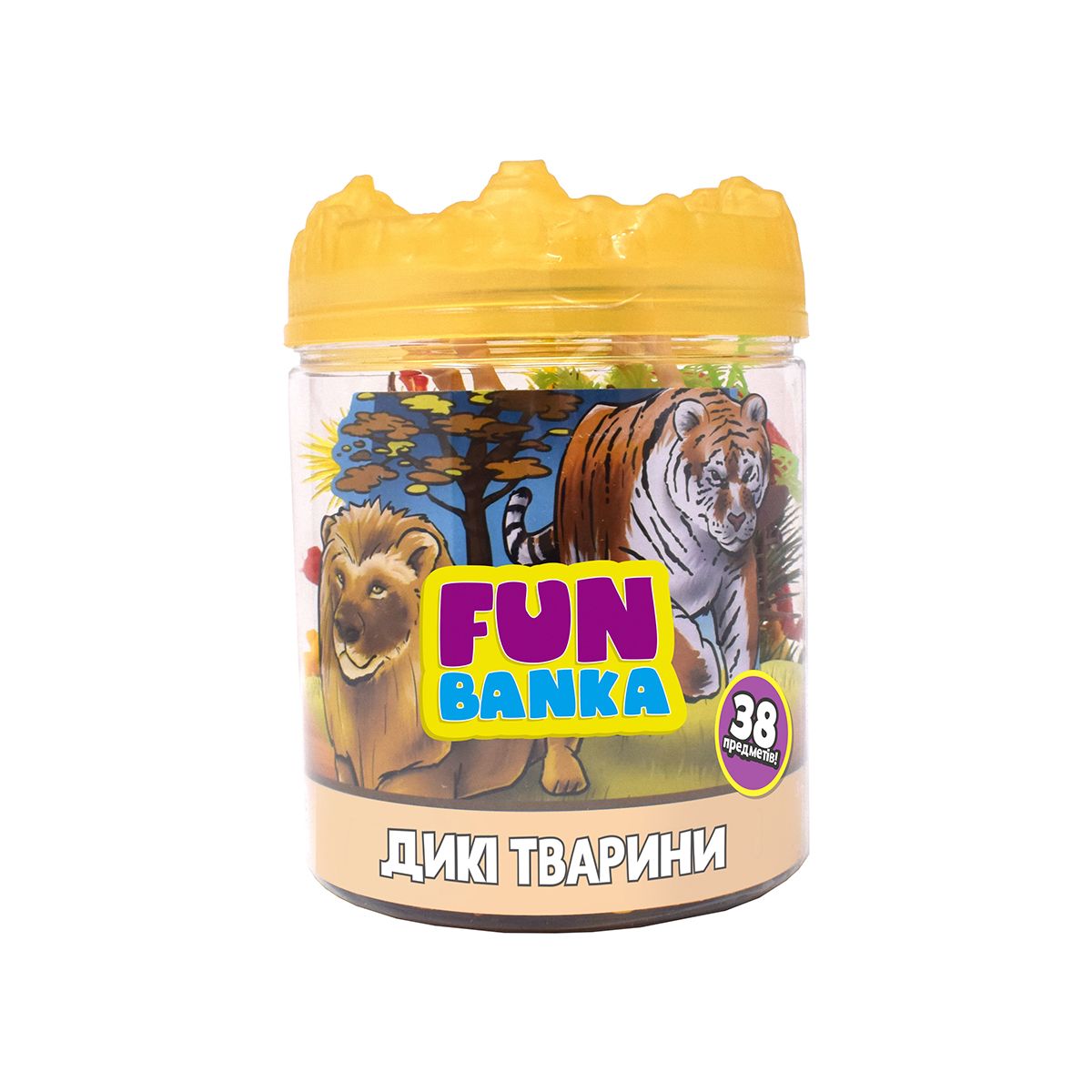 Ігровий набір "Fun Banka.  Дикі тварини", 38 предметі