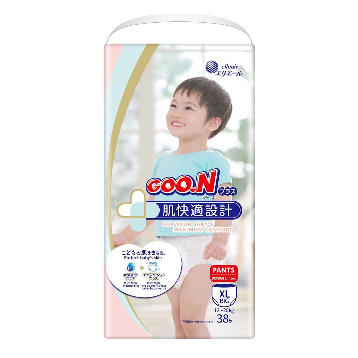 Підгузки Goo. N Plus для дітей (розмір 5(XL), 12-20 кг, 38 шт)