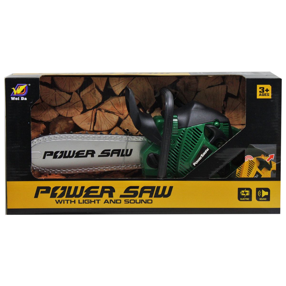 Бензопила на батарейках "Power Saw" (зелена)