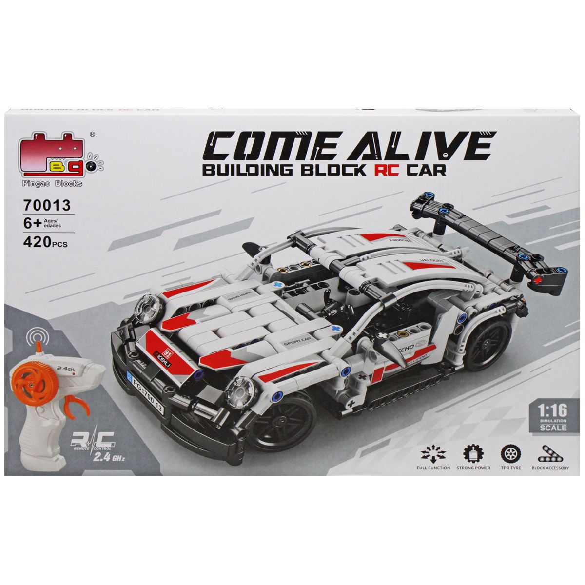 Машинка-конструктор на радіокеруванні "Come Alive", 420 деталей