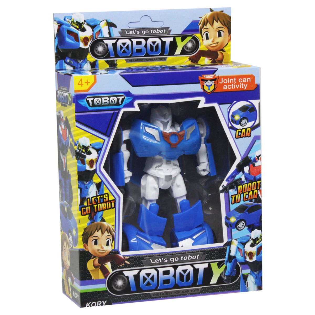 Трансформер Tobot mini Y голубой с белым