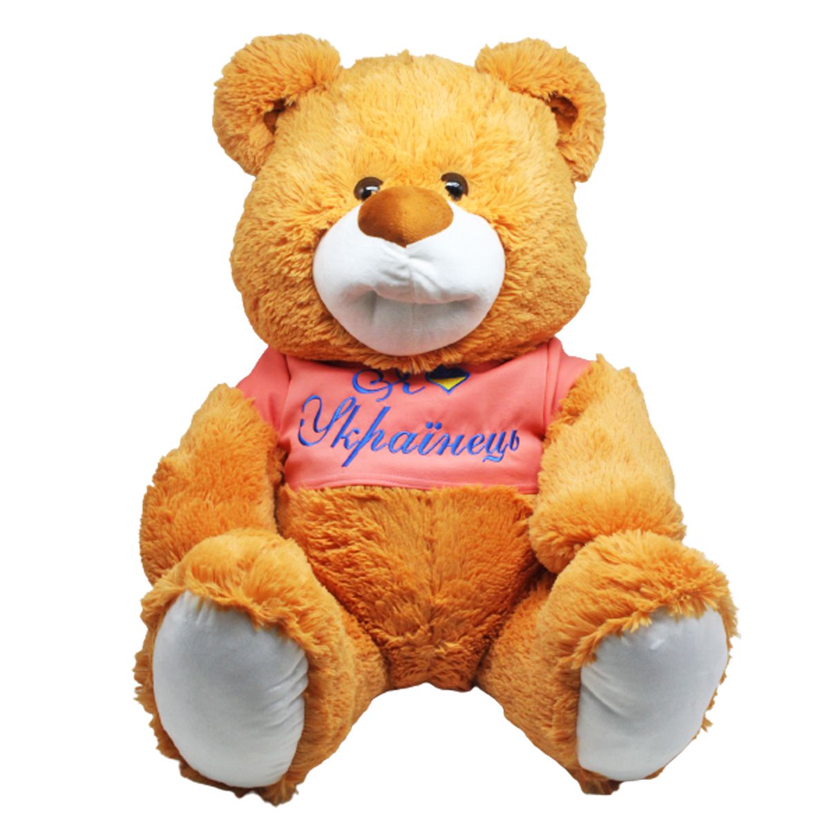 М'яка іграшка Ведмідь Буркотун висота 80 см (за стандартом 110 см) рудий