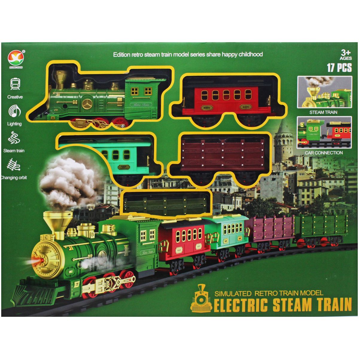 Залізниця з потягом "Electric Steam Train"