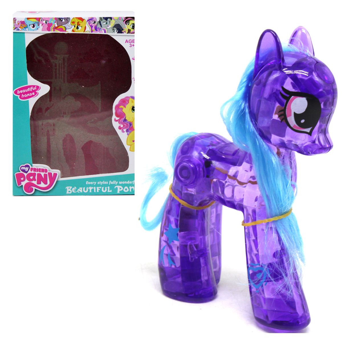 Фігурка зі світлом "My little pony", фіолетова