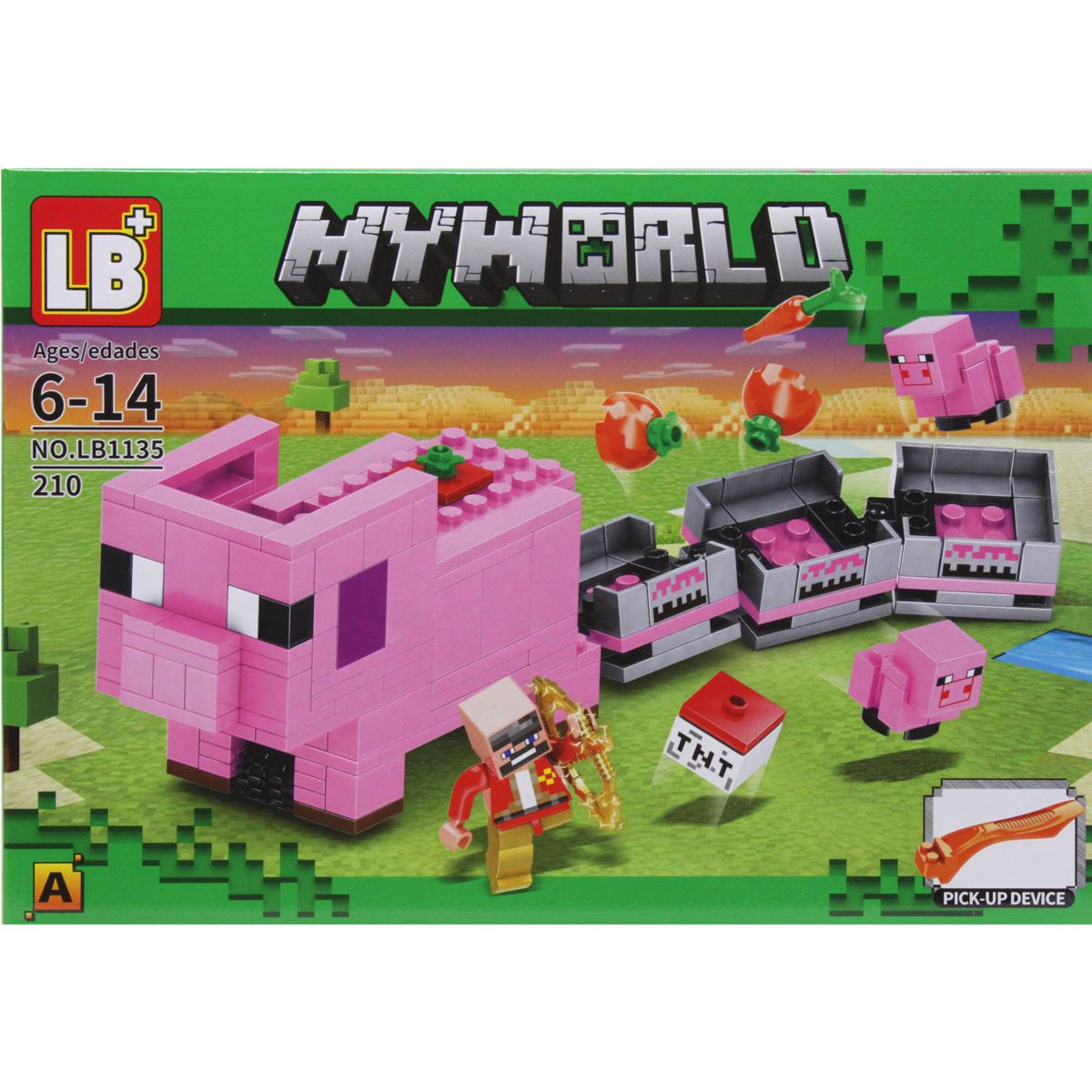 Конструктор "Minecraft", 210 дет. (вид А) фото 1 Конструктор "Minecraft", 210 дет. (вид А) фото 1
