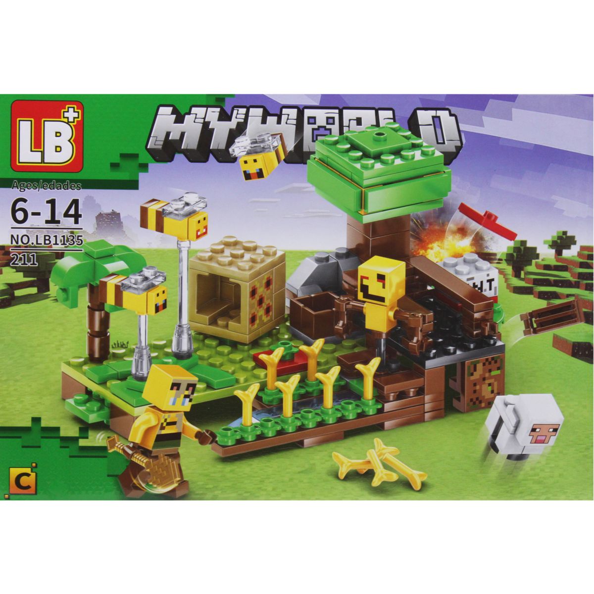 Конструктор "Minecraft", 211 дет. (вид C) фото 1 Конструктор "Minecraft", 211 дет. (вид C) фото 1