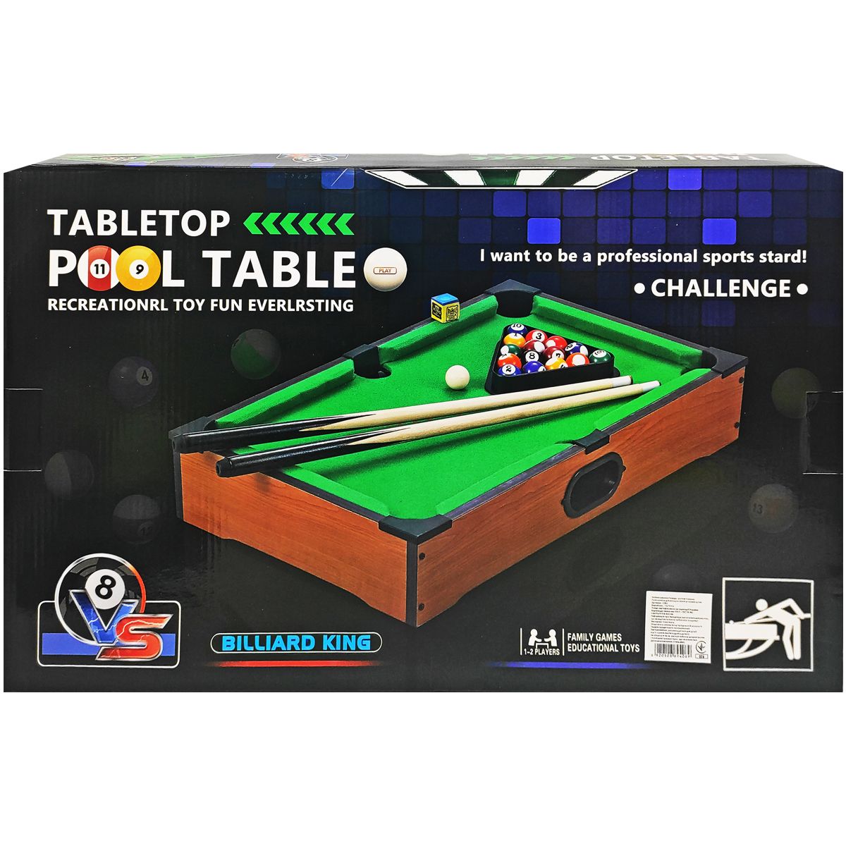 Бильярд детский "Pool Table" (51x31 см)