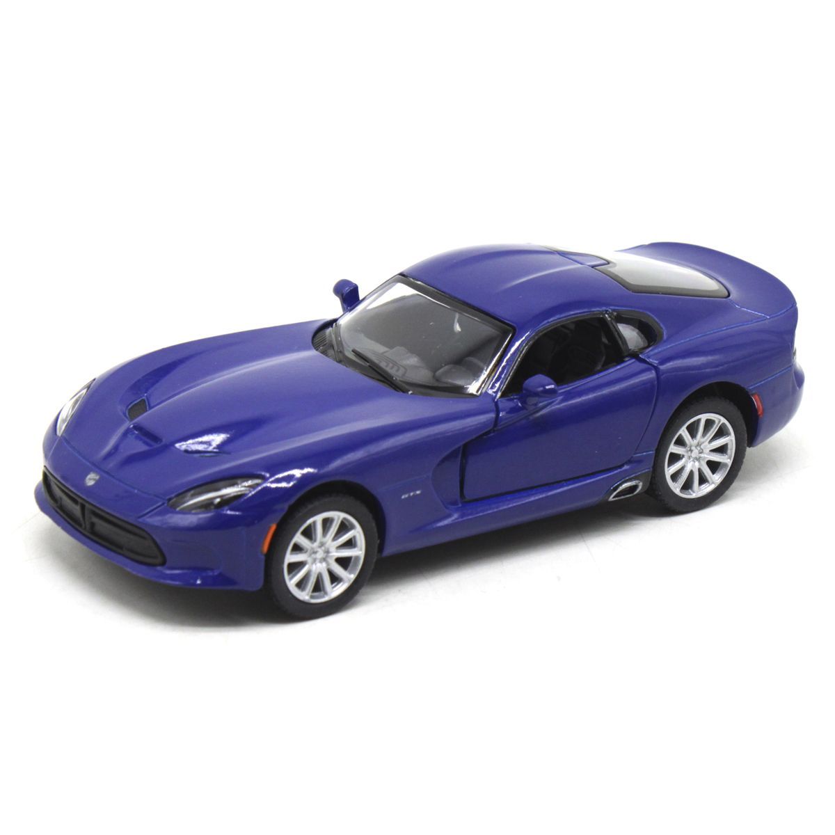 Уценка.  Машинка Kinsmart "2013 SRT Viper GTS" синяя - Существенно смят угол коробки