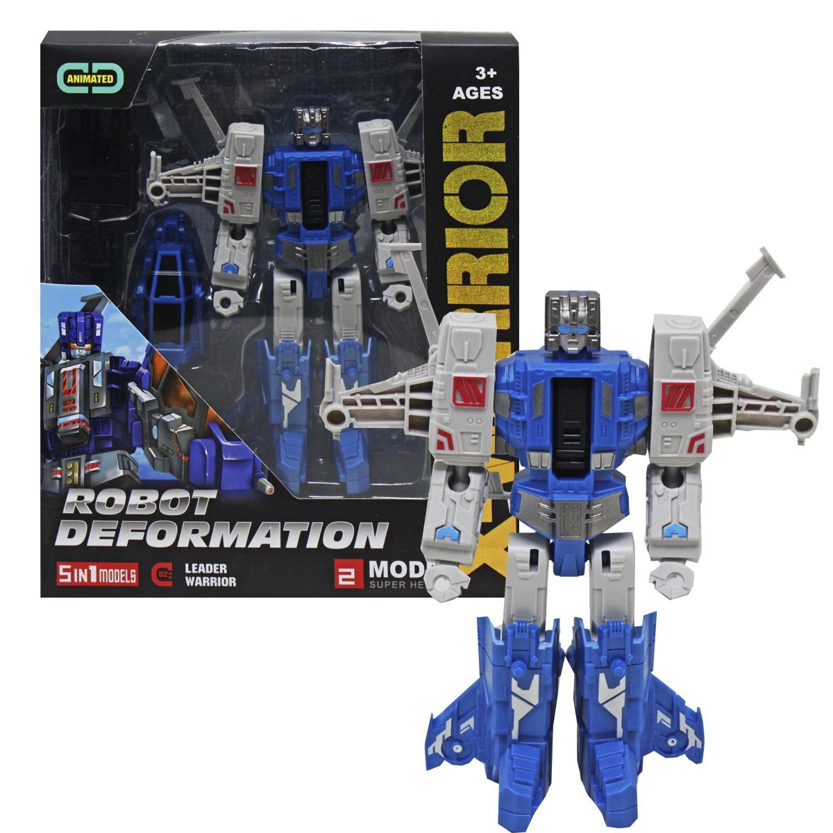 Уцінка. Трансформер "Robot Deformation", синій - пошкоджена упаковка Уцінка. Трансформер "Robot Deformation", синій - пошкоджена упаковка