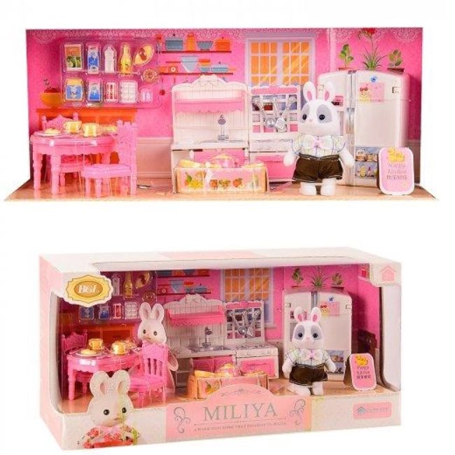 Іграшковий набір з флоксовими тваринами "Miliya: Кухня"