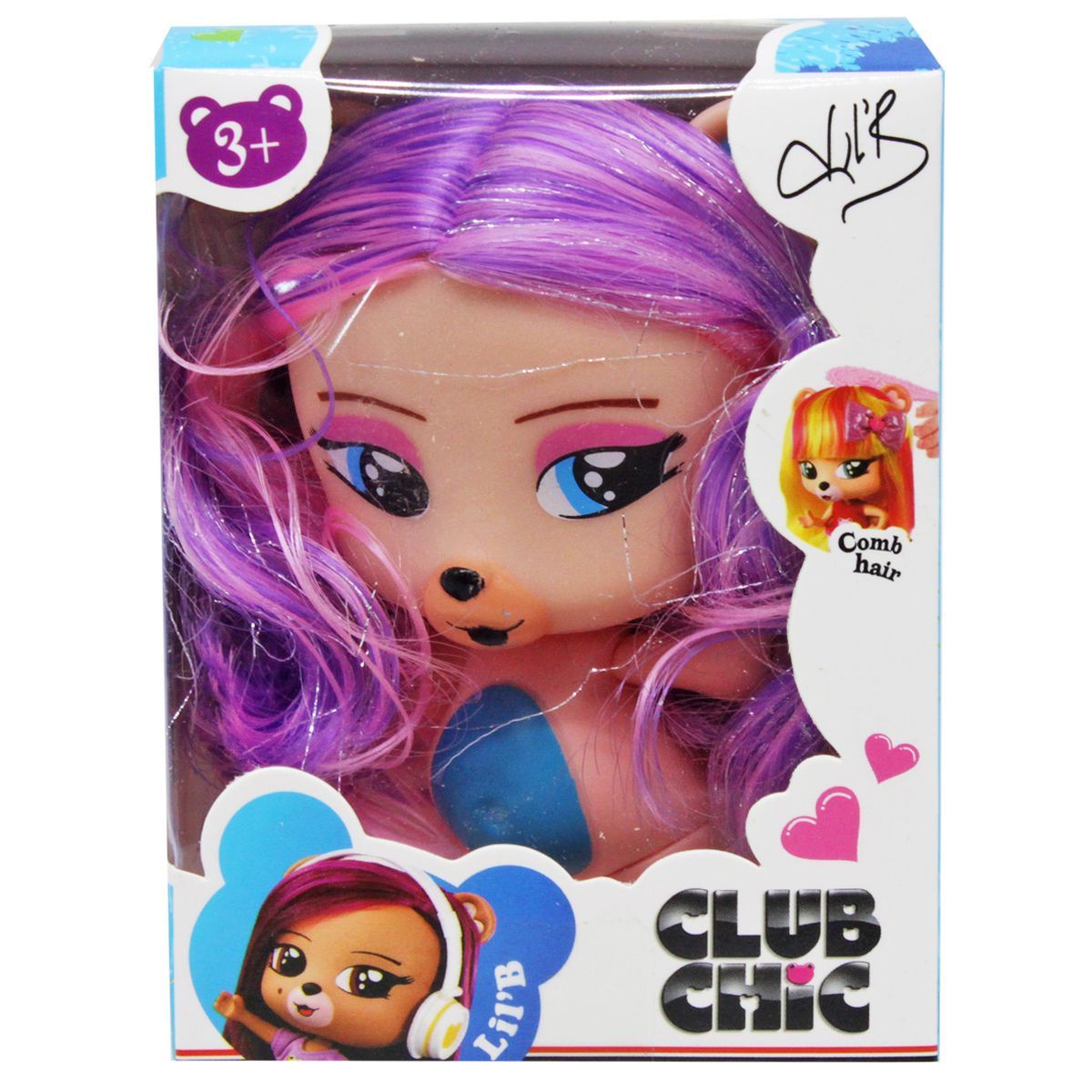 Уцінка.  Фігурка "Сlub Chic", рожева+фіолет - Пошкоджена упаковка