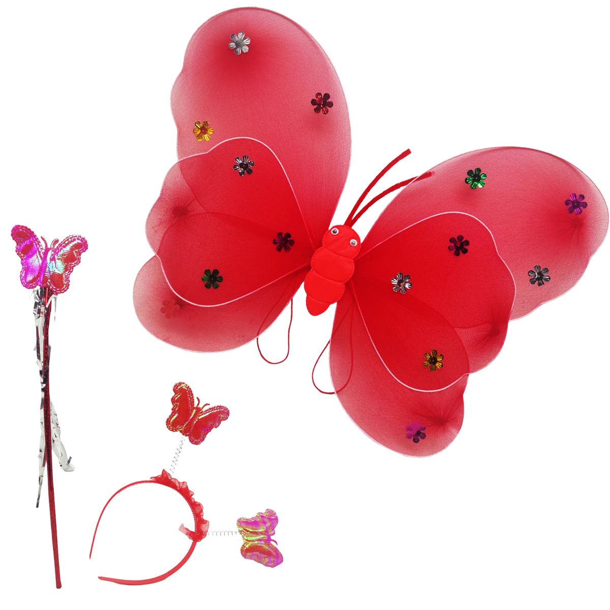 Крила метеликів подвійний червоний