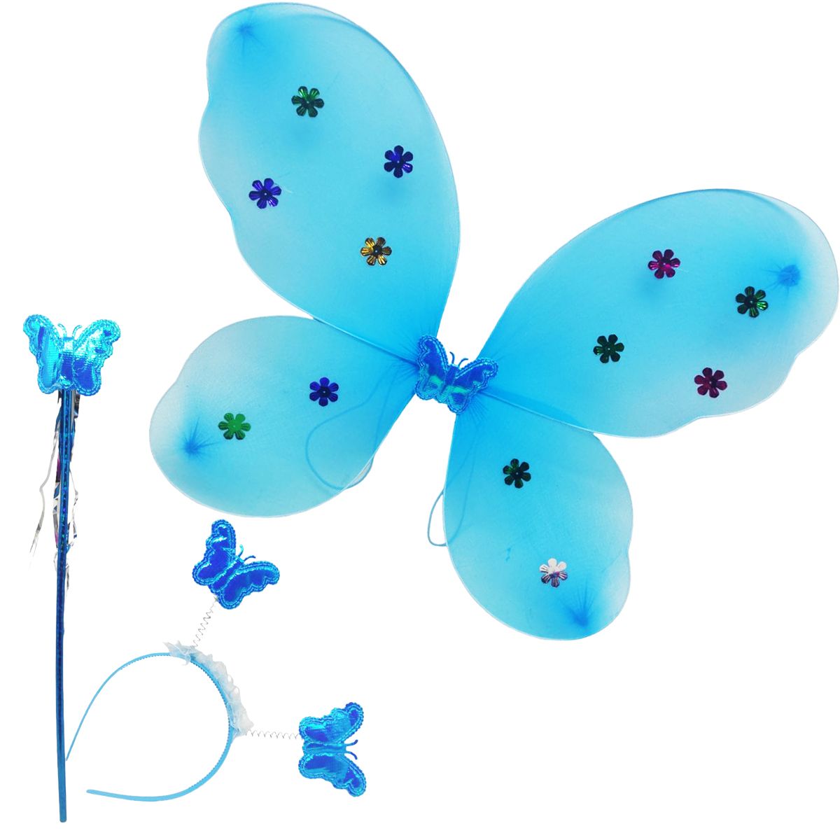 Костюм для свята "Метелик" (блакитний)