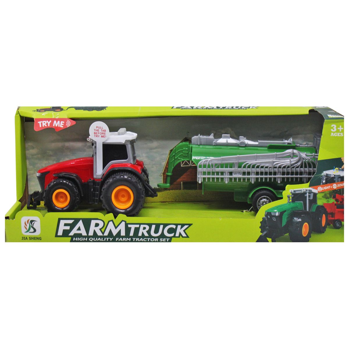 Трактор з причепом "Farm Truck", червоний