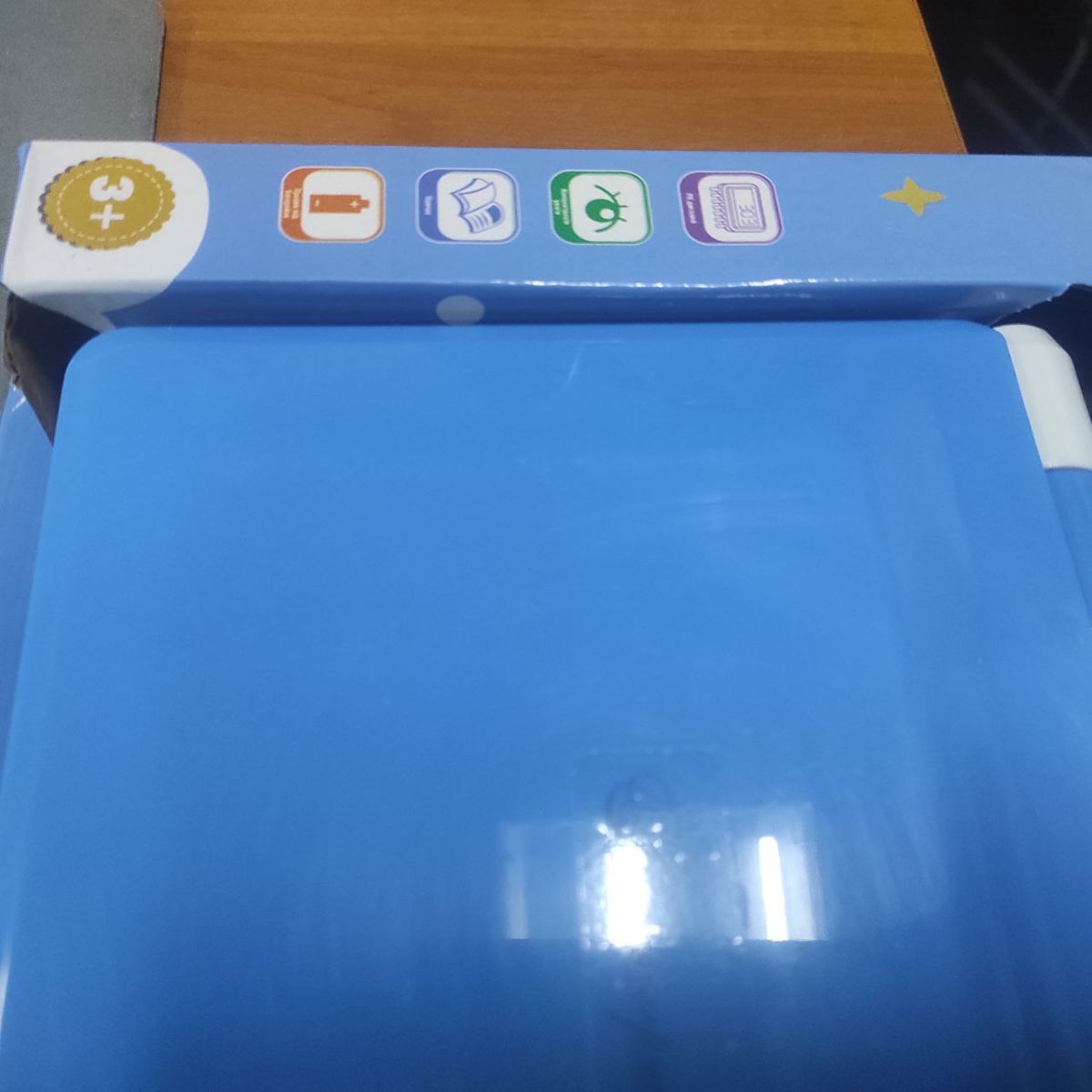 Уценка.  Детский ноутбук "Мой первый компьютер" (голубой) Царапины на крышке
